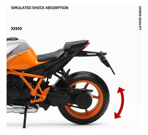Motocicleta Ktm 1290 Super Duke R Escala 1:12 (no Box)