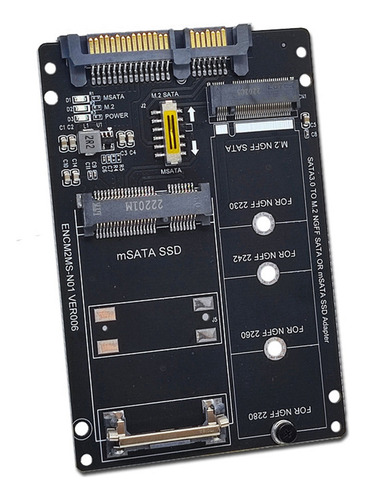 Tarjeta Adaptadora Ngff+msata A Sata3.0+cable Usb A M2