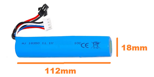 Batería Fuego Rápido 11.1v 800mah Pistolas Hidrogel Rc Robot