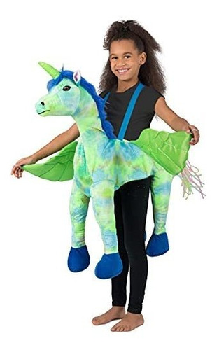 Disfraz De Princesa Paradise Rainbow Unicorn Ride-in Para Ni