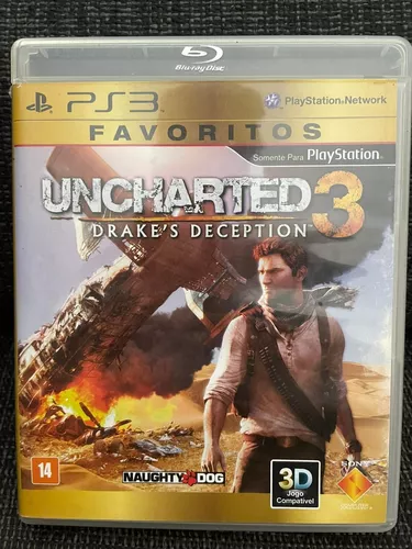 Jogo Uncharted 3 Drake's Deception - Ps3 - Física - Original