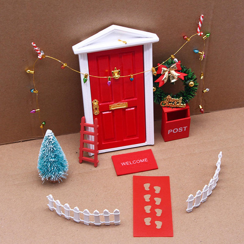 Modelo De Muebles De Puerta De Casa De Muñecas En Miniatura