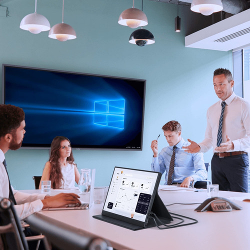 Monitores Duales 15.6 Dual Portátil Plegable Para Win/mac