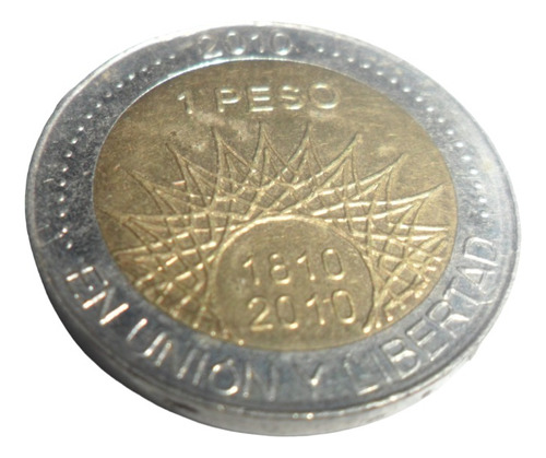 Moneda Argentina 1 Peso 2010 ( Mar Del Plata)
