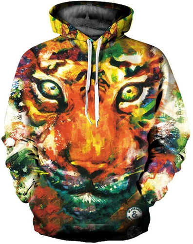 Unisex Simulación 3d Impreso Sudadera Con Cordón Con Capucha