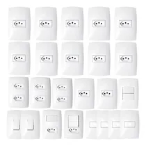 Comprar Kit Tomadas Interruptores Casa Completa Com 24 Home