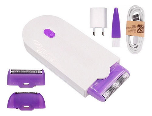 Depilador Íntimos Peito Perna Braço Usb Recarregável