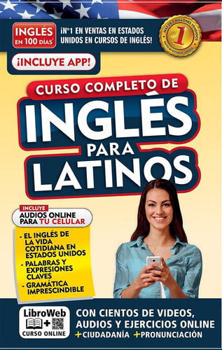 Libro Inglés En 100 Días. Inglés Para Latinos. Nueva  Lrb1