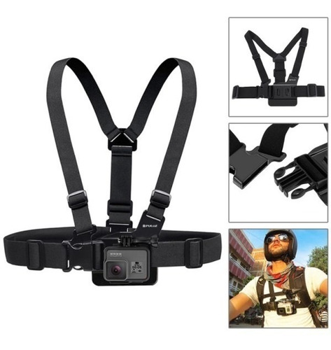 Suportes Peitoral Jhook Gopro Hero 7 6 5 4 3 3+ 2 Hero Black