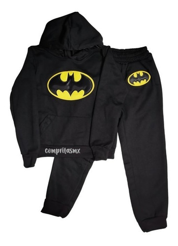 Imagen 2 de 4 de Conjunto Pans Y Sudadera Batman Super Heroes Liga Justicia