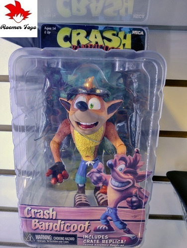 Imagen 1 de 3 de Crash Bandicoot Figura De Colección Medida 14 Cm