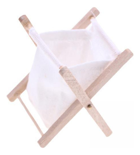6 Cesta De Lavandería Para Casa De Muñecas 1:12,