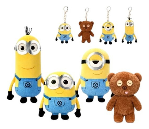 Peluche Minion Llavero Bob Stuart Kevin Osito Mi Villano Fav Bob