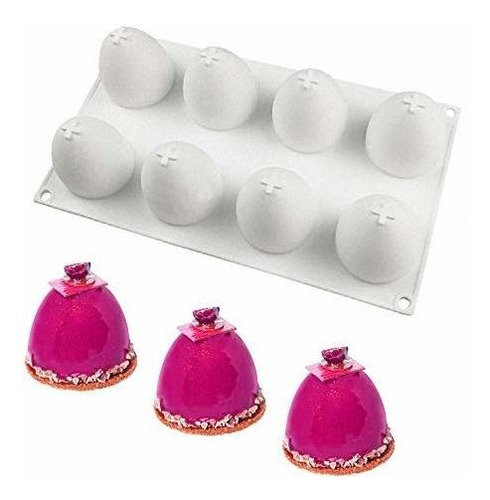 Fewo 3d Half Egg Silicone Mousse Cake Mold Easter Day Cupcak