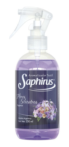 Aromatizador Textil Saphirus Fragancia Flores Silvestres 12u