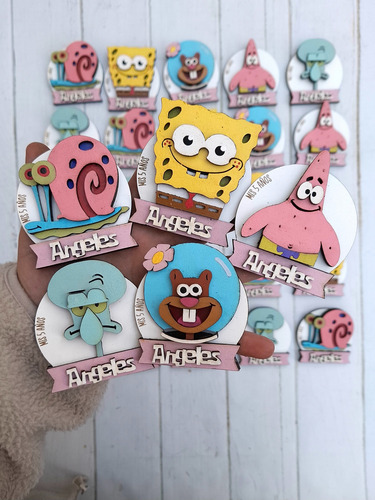 Souvenirs Personalizados Personajes Todas Las Tematicas X40u Bob Esponja