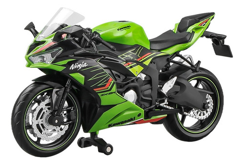 2023 Kawasaki Ninja Zx-6r Miniatura Metal Moto Carreras 1/12