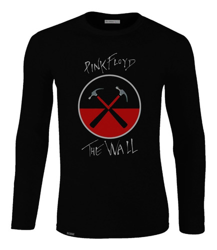 Camiseta Manga Larga Pink Floyd The Wall Album Band Rock Lbo
