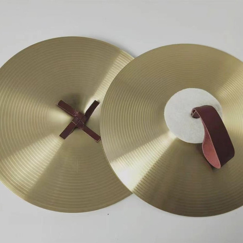 2x Crash Cymbals Alloy Musical Instrument 16 Polegadas