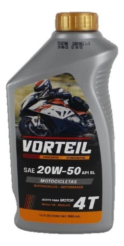 Aceite Moto Mineral 20w50 4 Tiempos Jaso Ma2 Vorteil