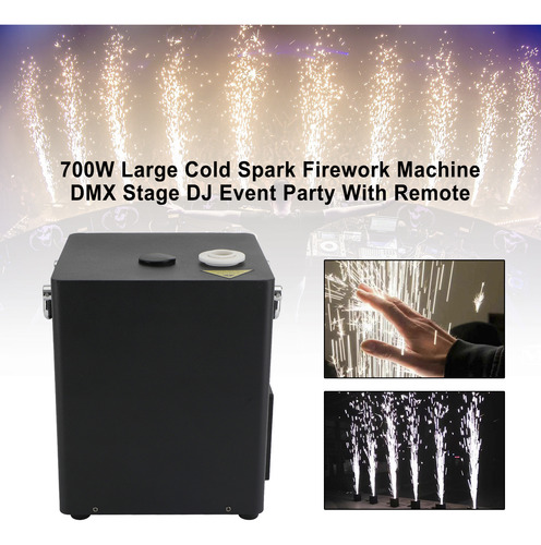 Gran Máquina De Fuegos Artificiales Cold Spark De 700 Vatios