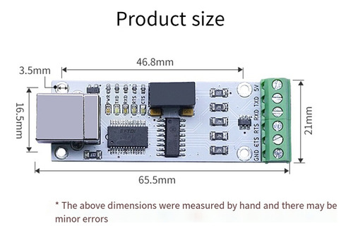Módulo Serial Usb Ttl Ft232rl Interfaz De Grado Industrial