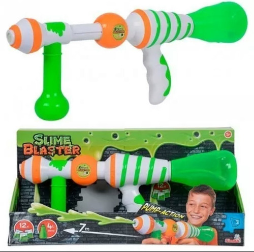 Pistola Lanza Slime Pump Action C/12 Cargas Orig Jeg 28007