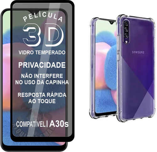 Kit Privacidade 3d | Capinha Para Samsung A30s