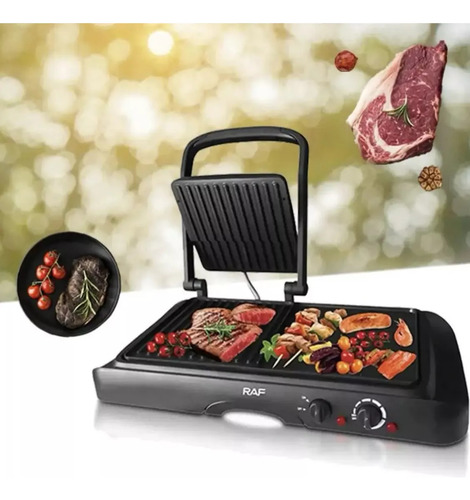 Plancha Panini Grill Maker Multifuncional 2 En 1 Raf R.2695