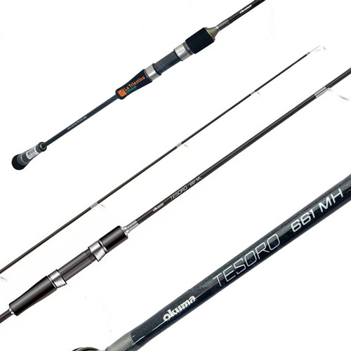 Caña Okuma Tesoro Jig 6.6 Pies 40-150grs 1 Tramo Spinning