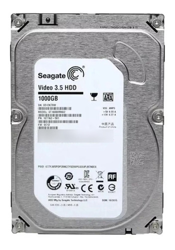 Disco Rígido Interno Seagate Video 3.5 Hdd St1000vm002 1tb (Recondicionado)