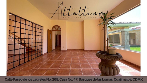 Casa En Venta Calle Paseo De Los Laureles No. 268, Casa No. 47, Bosques De Las Lomas, Cuajimalpa, Cdmx. Vg5-di