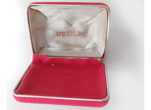 Estuche De Reloj Antiguo Seiko Quartz Caja 11,5x9x6 Cm - Ce