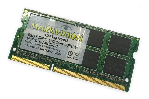 Memória RAM color verde  8GB 1 Markvision MVD38192MSD-A6