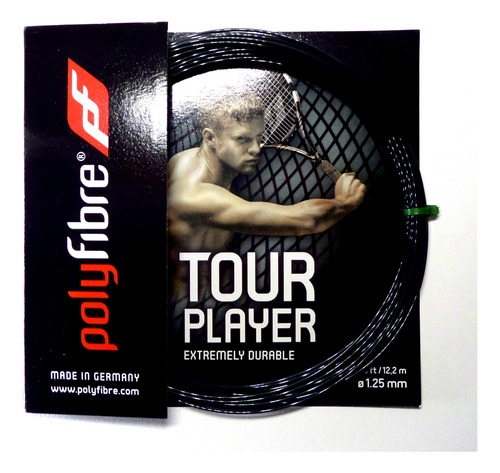 Set Corda Tenis Polyfibre Tour Player 1.25 Duravel Spin