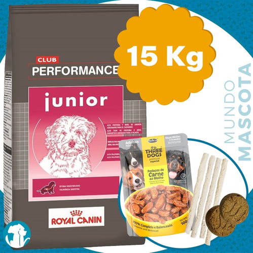 Alimento Royal Canin Club Performance Junior 15 Kg + Regalo
