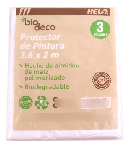 Protector Plástico Pintar Biodegradable Biodeco 3ú 3,6x2