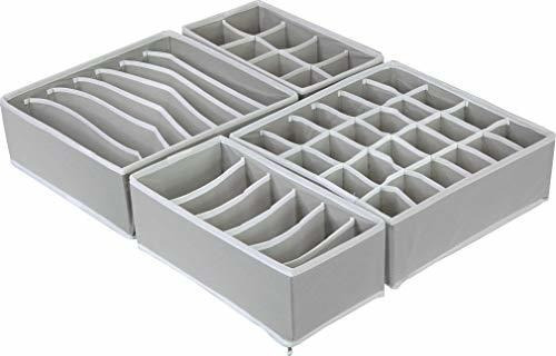 Organizador De Ropa Plegable Con Separadores Internos 4 Pzs