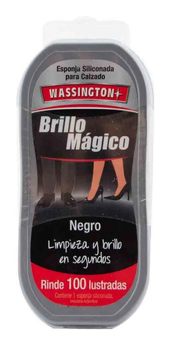 Wassington Brillo Magico Negro - Esponja Rinde 100 Lustradas