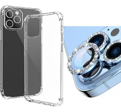 Funda Transparente Para iPhone 15 Pro + Protector Camara