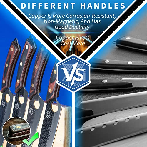 Xyj Authentic Since 1986,9pcs Forged Knife Set,serbian Chef