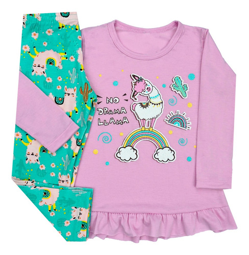 Imagem 2 de 6 de Kit 3 Conjunto Infantil Meia Estação Roupa Menina Oferta