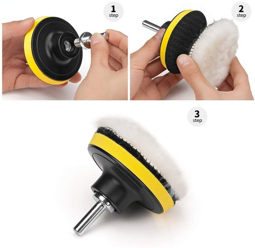 Imagen 7 de 8 de Kit De Esponjas De Pulido Extragrandes 7 Pulgadas 7 Pzs.