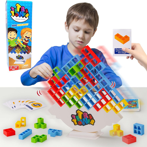 32 Piezas Tetra Tower Stack Games Juegos De Mesa Para 2 Juga