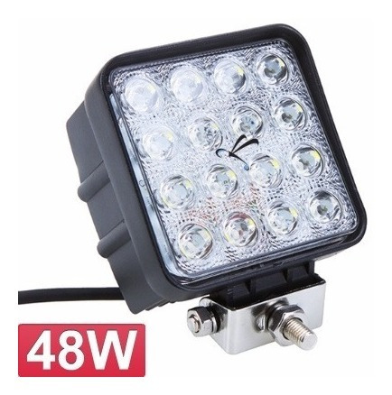 Farol De Milha Led 48w 10v/30v Carro Jeep Barco Moto Onibus