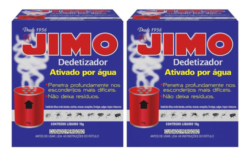 Kit C/2 Dedetizador Jimo Ativado Por Agua 10g