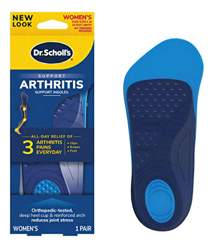 Palmilhas Dr. Scholl's Arthritis Support, mulheres, 1