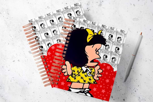 Agenda Mafalda Planificación Semanal Incluye Stickers