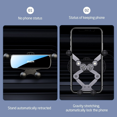 Imagem 8 de 10 de Suporte Veicular Esr Compatível iPhone 12/11/xr/xs/max/8/7