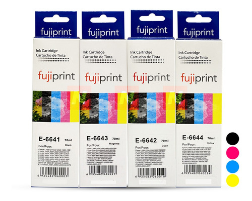 Pack 4 Tintas Para Epson 70ml L110 L120 L350 Alternativas 